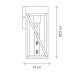 Aplica Helena 3 Negru  1 x E27 133009 Klausen - imagine 4