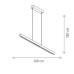Pendul Himera Argintiu SP1 L LED 36W 142079 Klausen - imagine 1