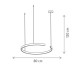 Pendul Theia Argintiu SP1 L LED 50W 142084 Klausen - imagine 2