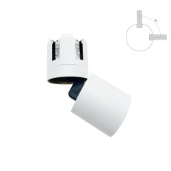 Spot LED Shape Black D 7W 3000K 181090 Klausen