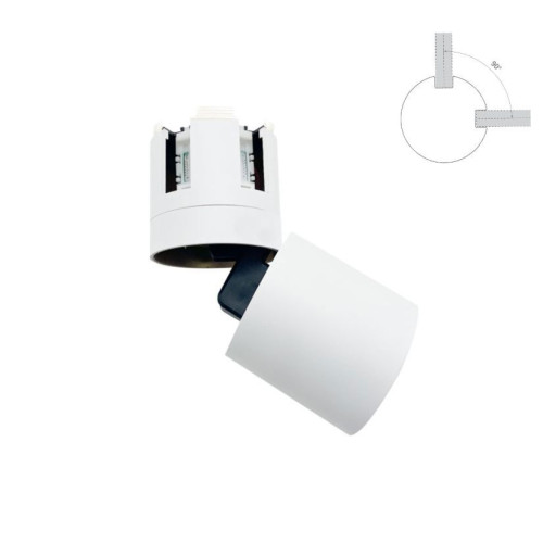 Spot LED Shape Black D 7W 3000K 181090 Klausen