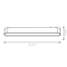Spot liniar slim track light 12W CCT pentru sina magnetica KL181172 Klausen - imagine 1