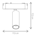 Spot track light 14W CCT pentru sina magnetica alb KL181181 Klausen - imagine 2