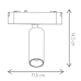 Spot track light 7W CW pentru sina magnetica alb KL181179 Klausen - imagine 1